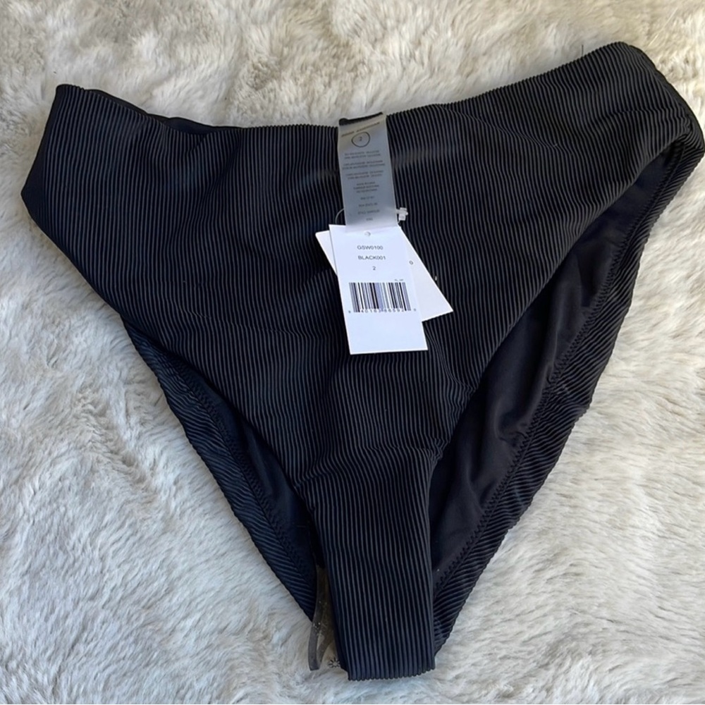 Good American Black Bikini Bottom